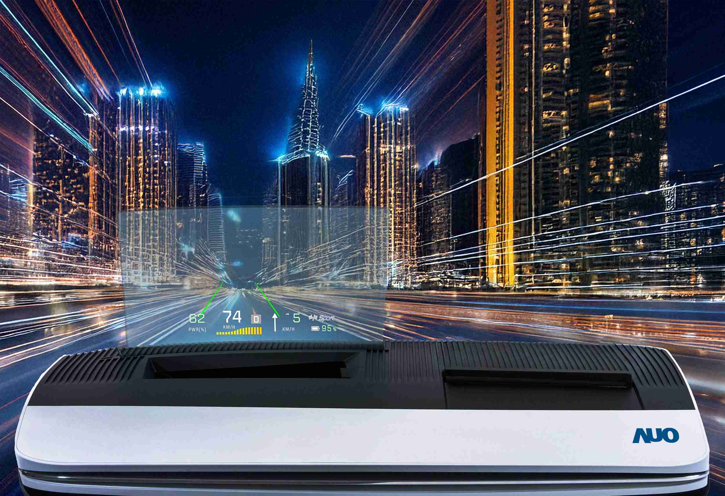 财神娱乐推出13吋Micro LED抬头显示器，，提供高入眼亮度、、、高色彩饱和度的显示质量，，，，在阳光下或黑暗中都清晰可见，，，，并利用Micro LED模块体积小的优势，，解决车用空间有限的痛点